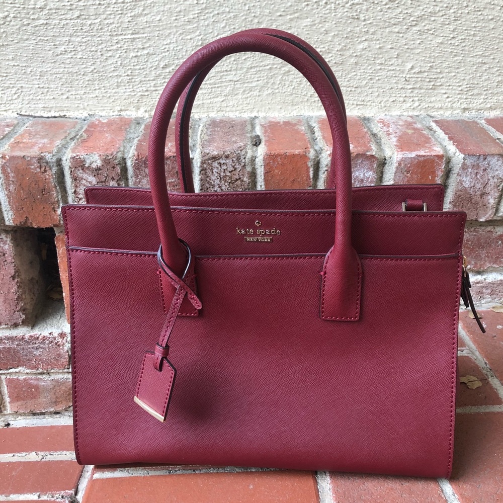 Kate Spade Cameron Maroon Bag